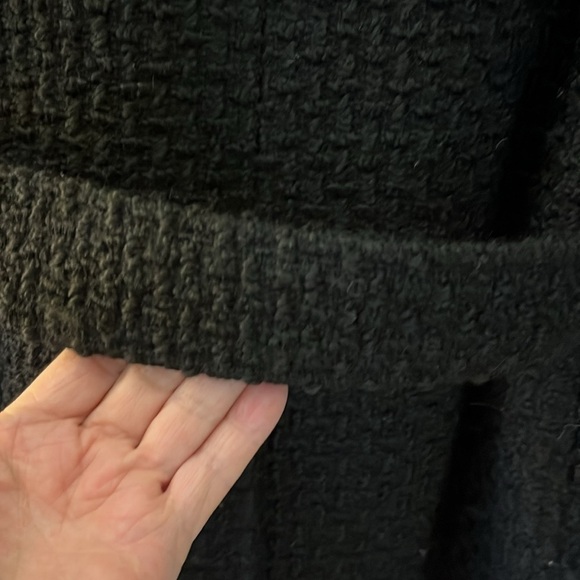 Calvin Klein black double breasted wool blend heavyweight coat. Size MP - Picture 6 of 10